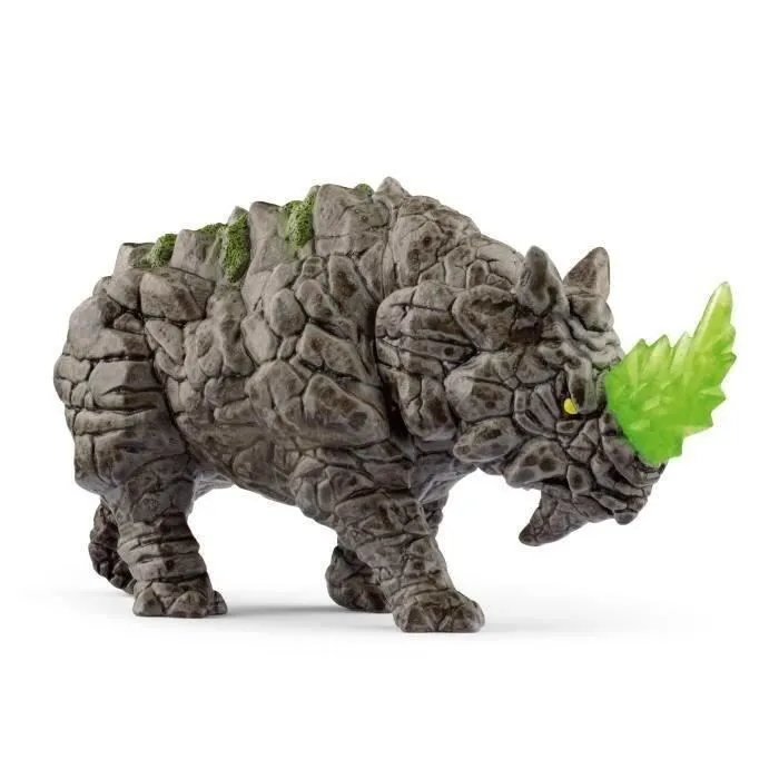 Rhinocéros de pierre - Figurine fantastique - Monstre Mythique et Puissant avec une Tête Mobile - Jeu Imaginatif pour Garçons et-0
