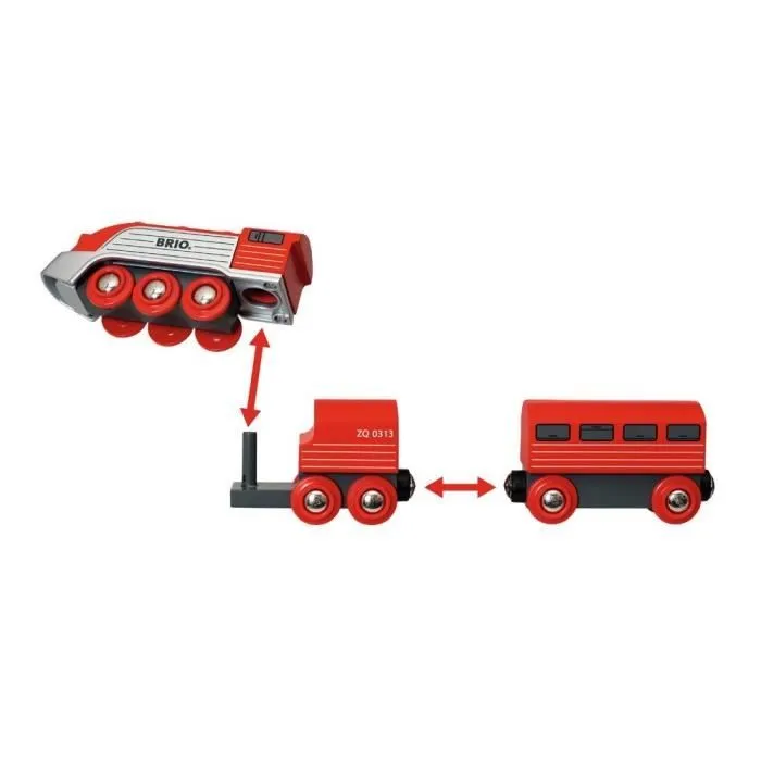 Brio World Train Aérodynamique - Accessoire Circuit de train en bois - Ravensburger - Mixte dès 3 ans - 33557-3