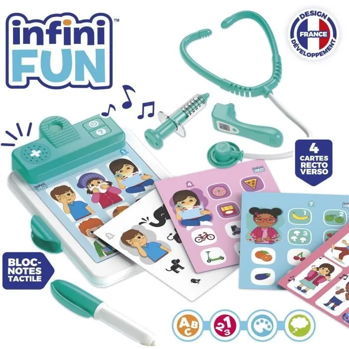 Kit Docteur - KD - Mon Kit Docteur Éducatif - Plus de 300 phrases et 15 thèmes éducatifs dès 2 ans-0