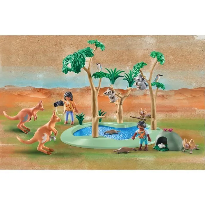 PLAYMOBIL 71624 Explorateurs avec animaux australiens, Wiltopia, 50 pièces, Dès 4 ans-1