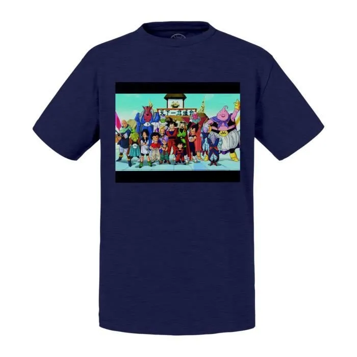 T-shirt Enfant Bleu Dragon Ball Z Dbz Booboo Saga Manga Anime Japon-0