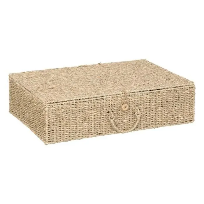 Boîtes de Rangement - CORA - Cora 80cm Naturel - Paille et foin - Blanc - Mixte-2
