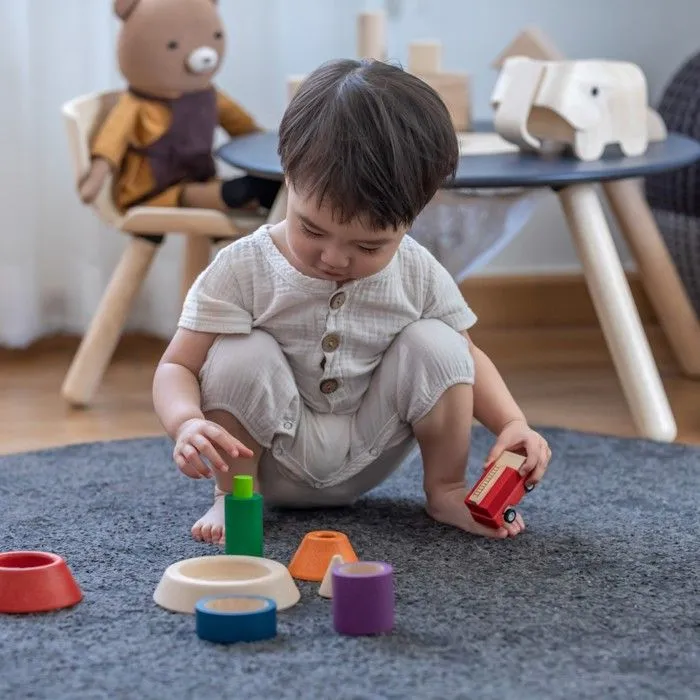 Plan Toys - Pyramide à empiler et à encastrer - TROUSSELIER-3
