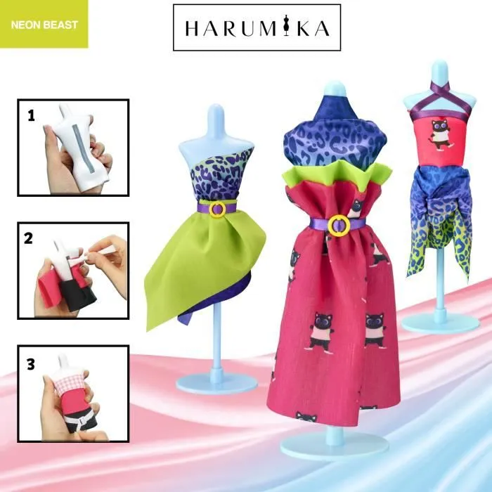 Harumika - Coffret Styliste - Thème Neon Beast - Jouet créatif pour enfant-3