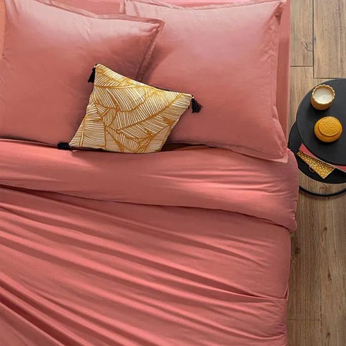 Taie d'oreiller - Rose Blush - 50x70cm - 100% coton - Lavable à 60° - Certifié OEKO-TEX-4