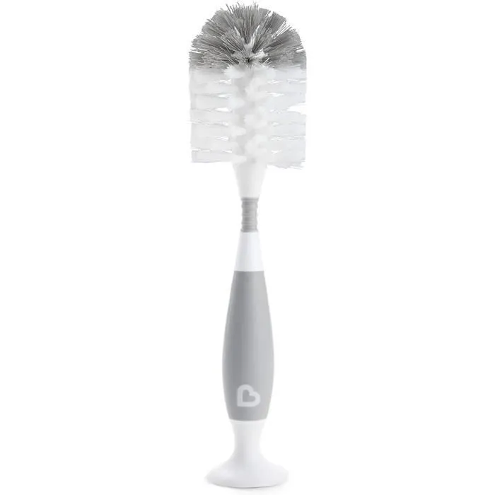Munchkin Goupillon Biberon/Tétine Deluxe avec Poignée Texturée Gris 1 Unité - 051889-2