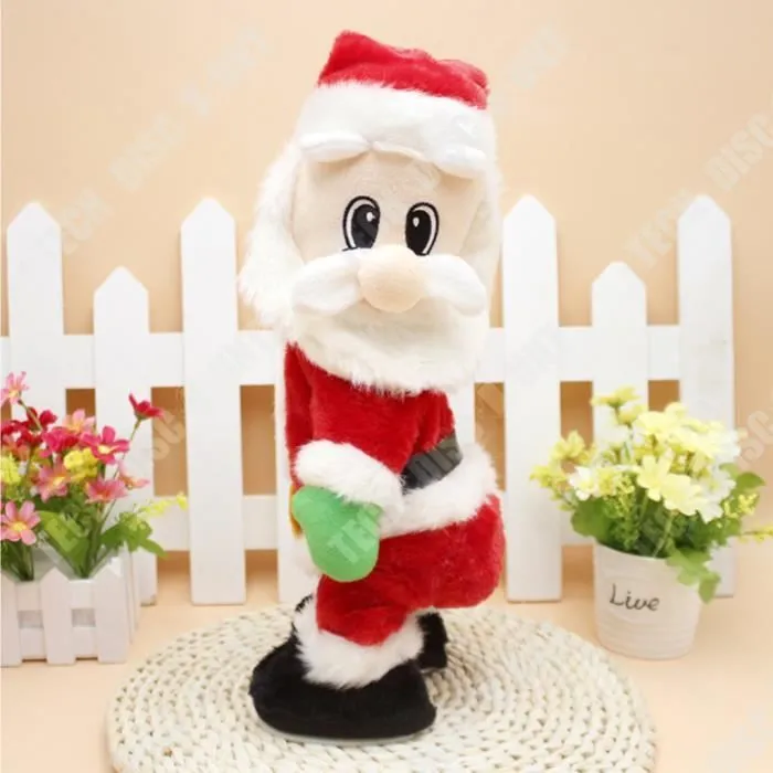 TD® Jouet de père noël électrique de noël, poupée électrique dynamique secouant les fesses, jouet de décoration de noël, cadeau-1