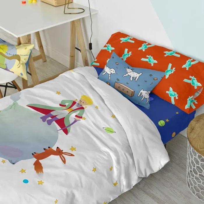 Parure housse de couette 2 pièces Le petit prince 155x220 cm (Lit 80/90)-2