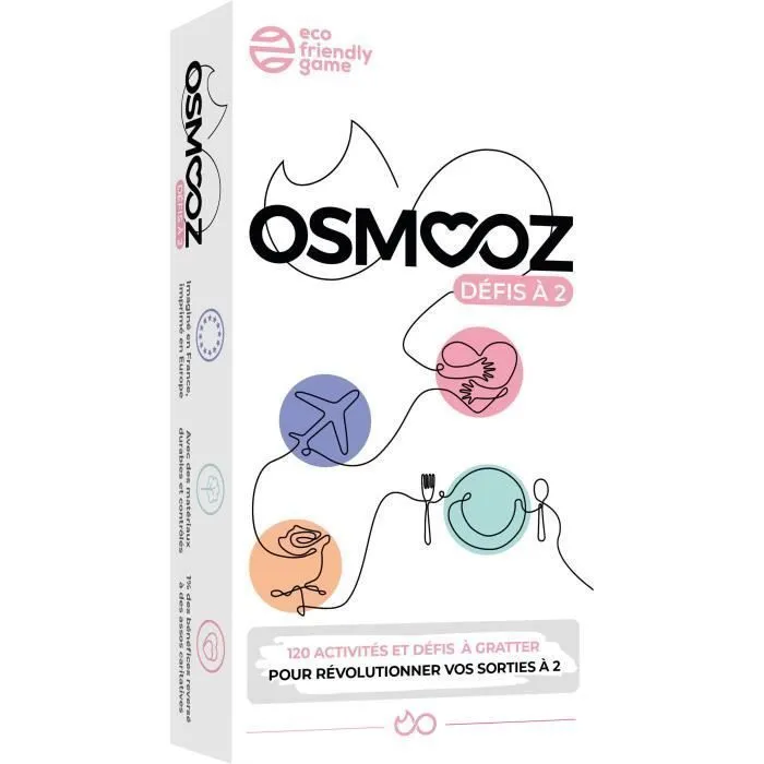 Jeu Couple - Osmooz Défis à 2 - Jeux de société - Jeu de Carte – Cadeau Femme – Cadeau Homme - Cadeau Couple Original-0