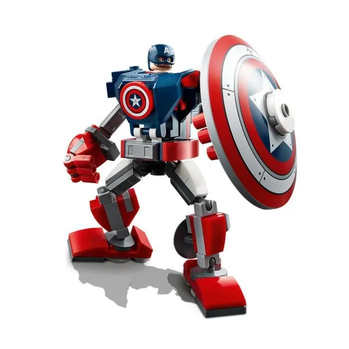 LEGO® Marvel Avengers 76168 L’armure robot de Captain America jeu incluant figurine pour garçon ou fille de 7 ans et plus-1