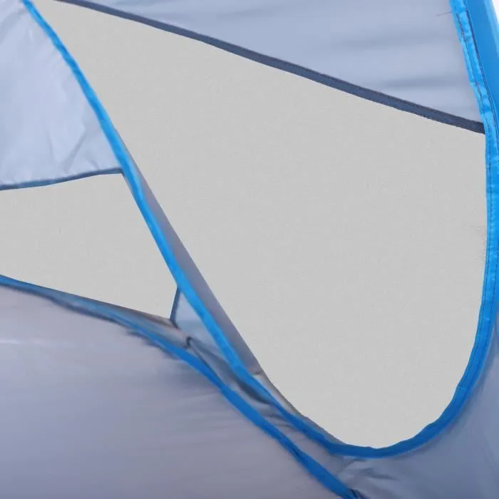 Abri de plage pliable pop-up automatique instantané - OUTSUNNY - Protection UV fenêtre arrière - Bleu ciel-3