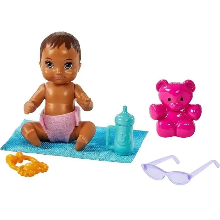 Set Barbie babysitter doll Skipper stroller-2