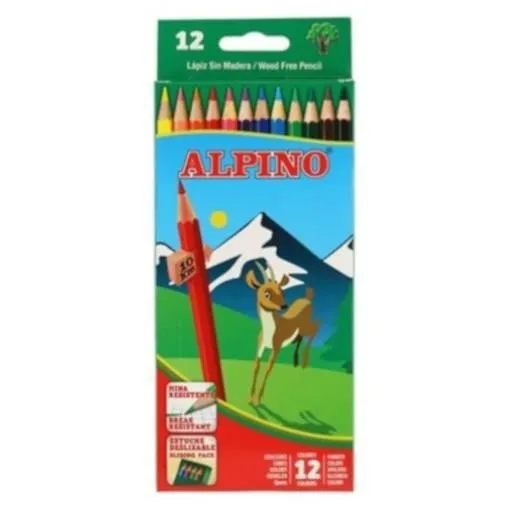Alpino crayons de couleur junior 17,5 cm bois 12 pcs-1