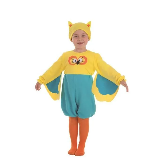 Déguisement de hibou - DisfraZZes - Pour enfant de 5 ans et plus - Combinaison, cagoule et chaussettes incluses-0