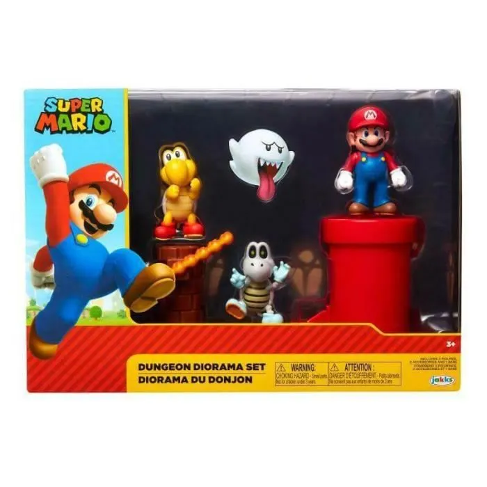 Coffret Super Mario - Diorama Donjon de Feu-1
