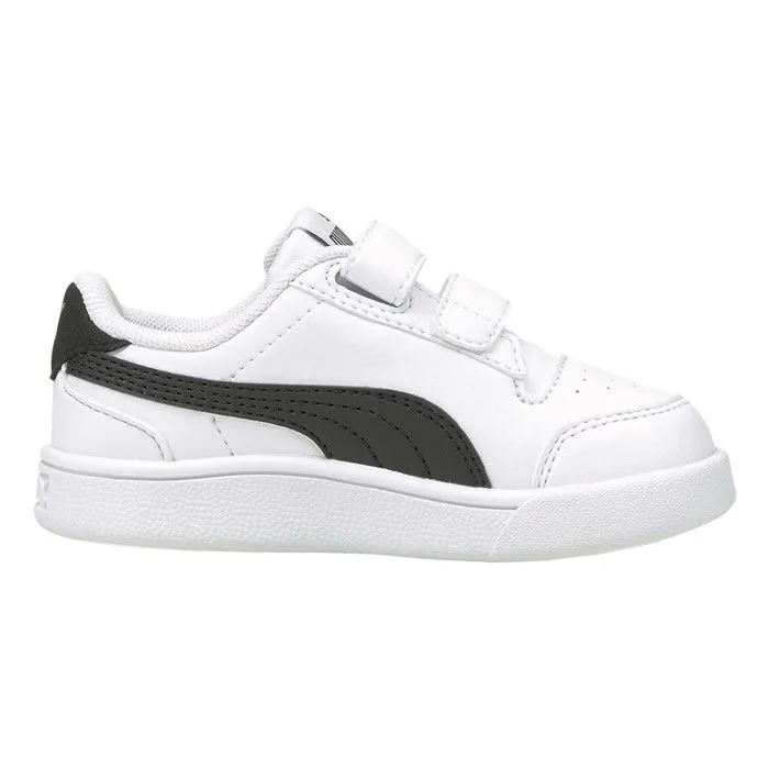 Baskets enfant Puma Shuffle V - blanc/noir/doré-1