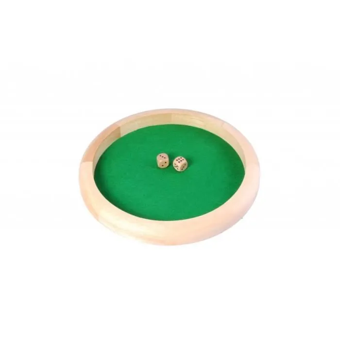 Piste de dés en bois - ENGELHART - 29 cm - Pour enfants à partir de 6 ans-0