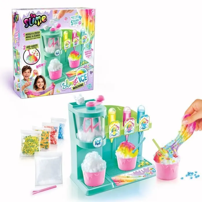 Canal Toys - SO SLIME DIY - Slime Ice Machine- Avec 1 machine, 3 colorants parfumés, des accessoires et décorations - SSC 310-8