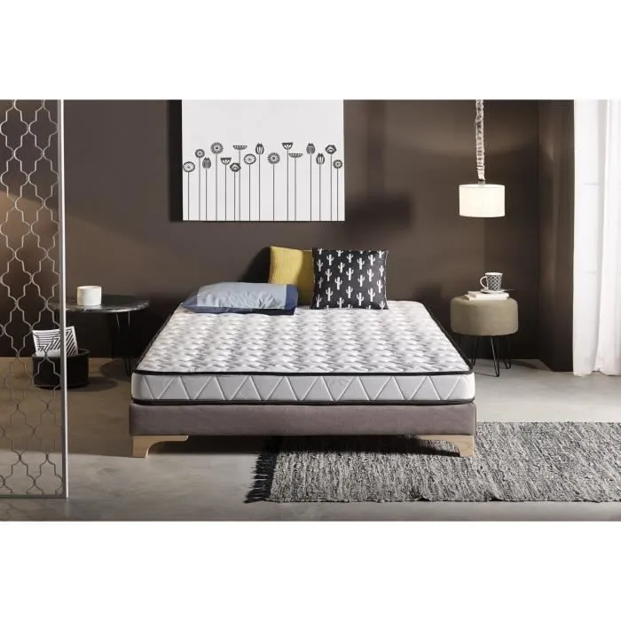 Matelas 120x180 cm Mémoire de forme Luxury Aloe Vera epaisseur 16 cm +/- 2 avec fonction antimicrobienne de traitement ALOE VERA. EC-1