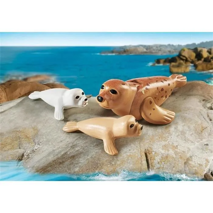 PLAYMOBIL 9069 - Family Fun - Phoque et ses Petits - l'Aquarium-2