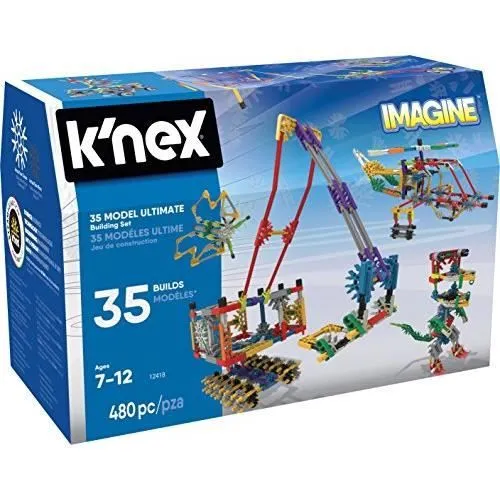 Kit de construction K'NEX Imagine 35 modèles - KNEX - 440 pièces - Multicolore - Rouge - 7 ans et plus-2