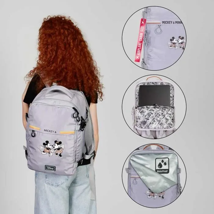Sac à dos de cabine - Disney - Minnie Mouse - Multicolore - 40x20x25cm - Léger et imperméable-3