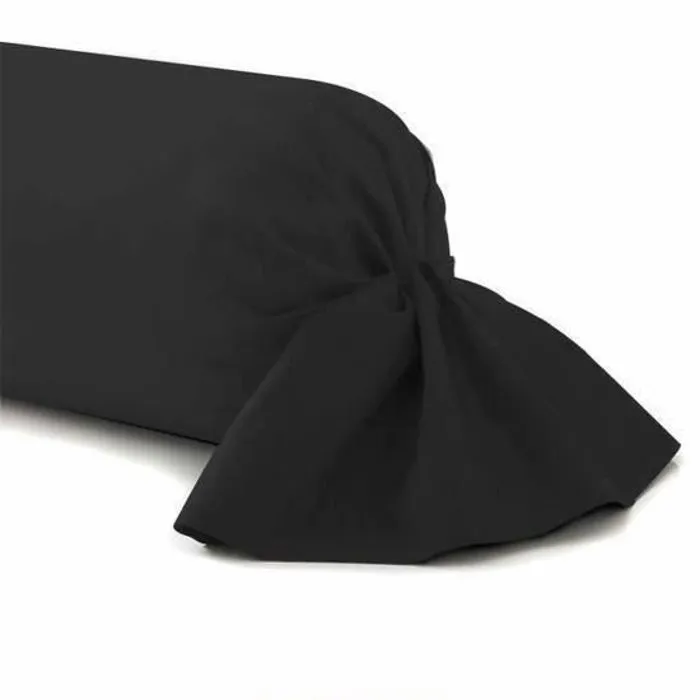 TAIE TRAVERSIN 45 X 135 cm NOIR - HOMEROKK-0