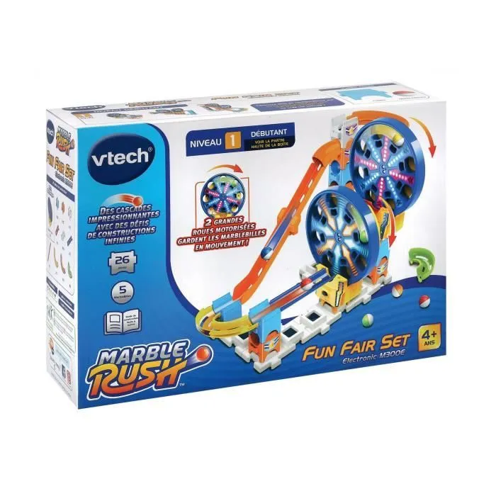 Circuit à Billes - VTECH - Marble Rush - Roues Motorisées - Bleu - Enfant - Mixte - Multicolore-1