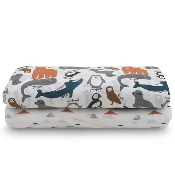 Jollein Multi-chiffon hydrophile 2 pcs Polar 115 x 115 cm Multicolore-1