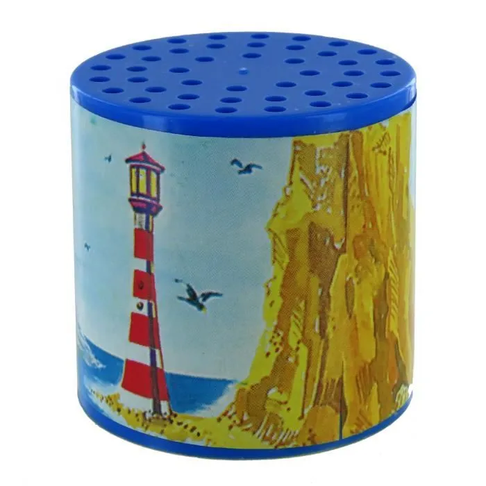 Boîte à meuh ou boîte à mouette pour entendre le cri aigu de la mouette - LUTECE CREATIONS - Bord de mer - Bleu-1