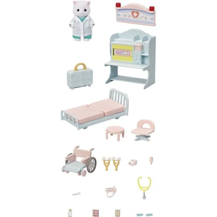 Coffret Docteur du Village - Sylvanian Families - Modèle 5705 - Accessoires Inclus-3