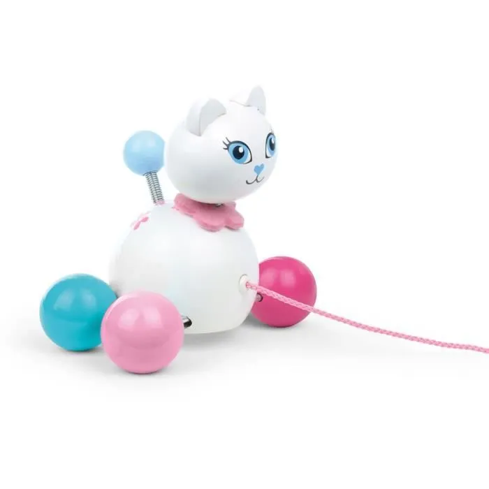 VILAC Minette la chatte à trainer-0