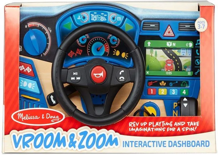Melissa & Doug tableau de bord interactif Vroom & Zoom bois junior-1