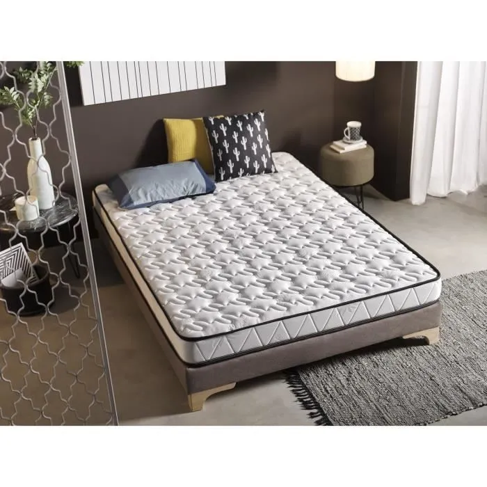 Matelas 120x180 cm Mémoire de forme Luxury Aloe Vera epaisseur 16 cm +/- 2 avec fonction antimicrobienne de traitement ALOE VERA. EC-2