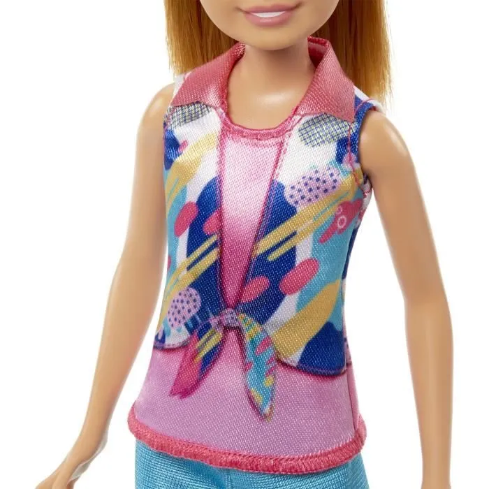 Barbie-Coffret Poupées Stacie et Barbie avec 2 chiots et accessoires HRM09-4
