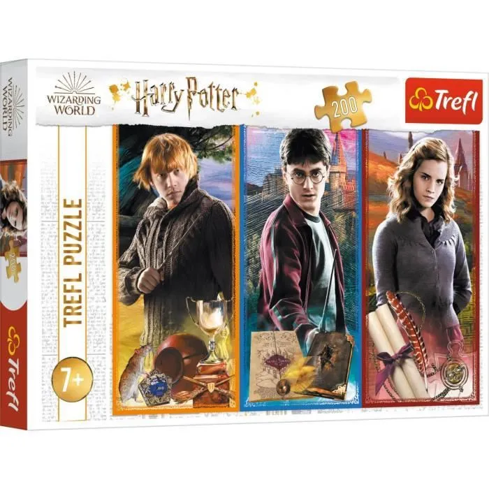 Puzzle 200 pièces - TREFL - Harry Potter - Dessins animés et BD - Age minimum 7 ans-1