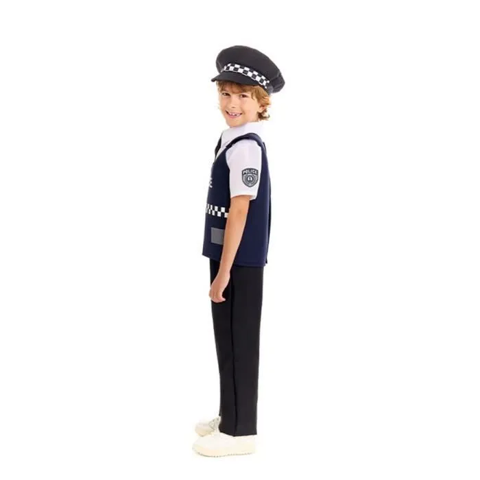 Partilandia Déguisement gilet de police pour garçon (7-9 ans)-3