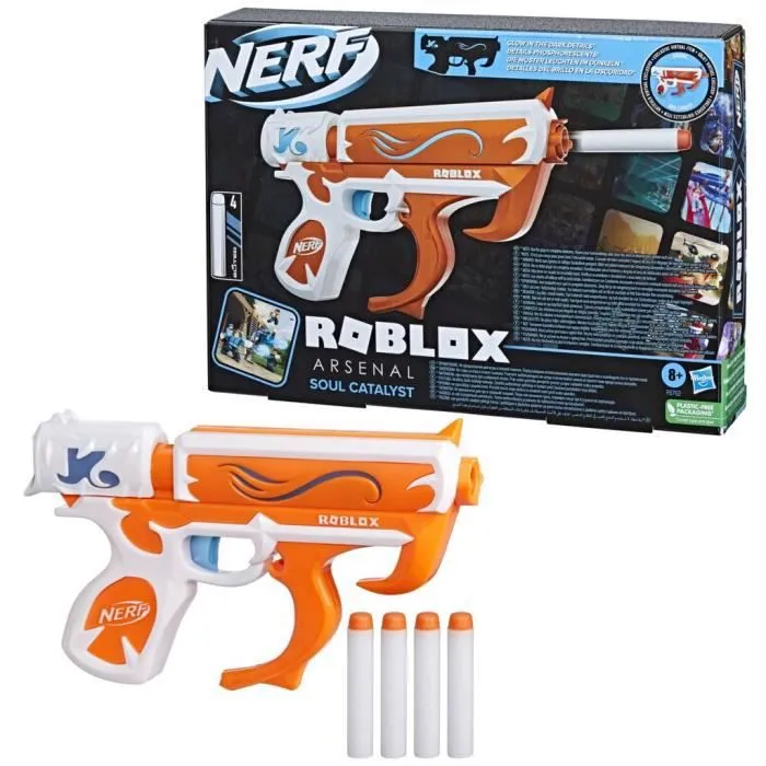 Pistolet à fléchettes Nerf Roblox Arsenal Soul Catalyst - NERF - Orange, blanc et bleu - A partir de 8 ans-0