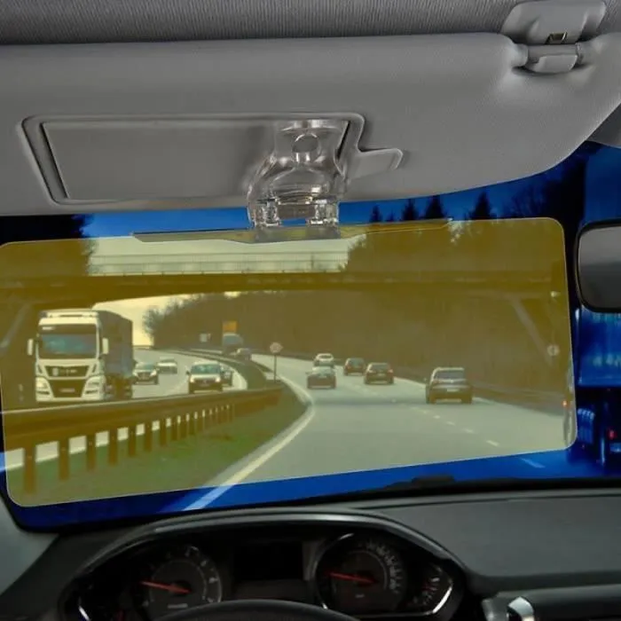 ZX02605-SHOP-STORY2 en 1 Pare-Soleil de Voiture Transparent Anti-Éblouissement Anti-Reflets Améliore la Conduite de Jour comme d-2