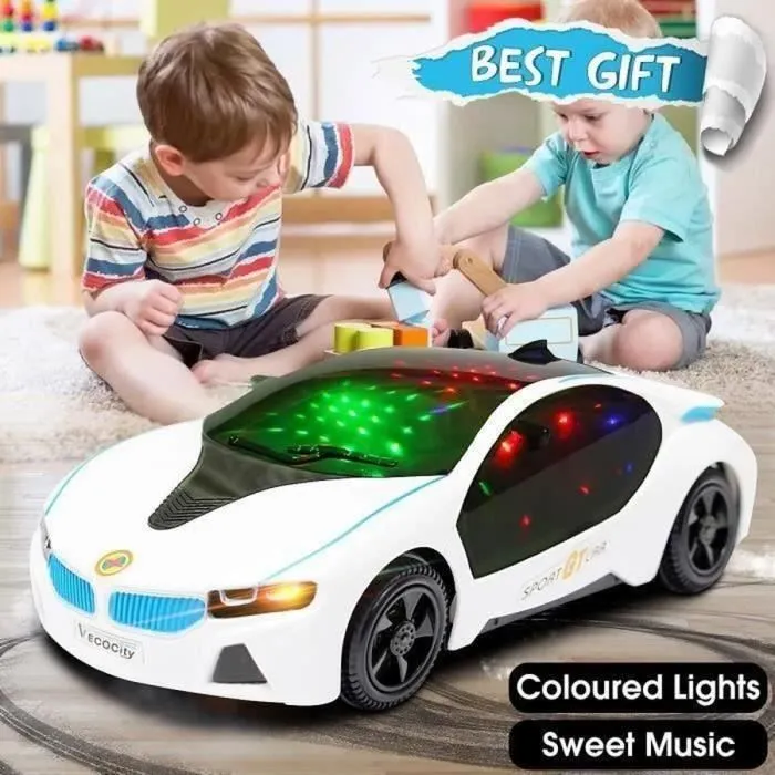 Voiture Jouet électrique TEMPSA LED éclair Musique - Garçon 3 ans et plus-0