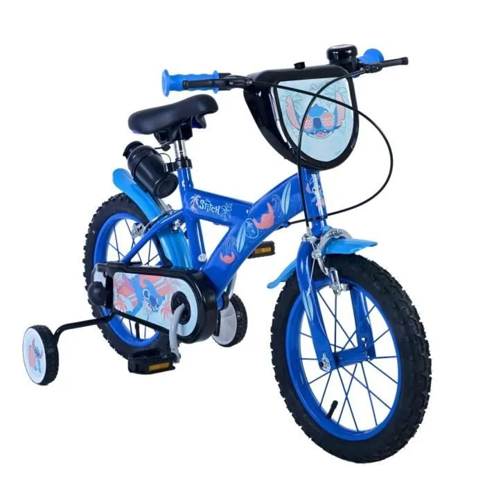 Vélo Enfant 14" - STITCH - Bleu - 4 à 6 Ans - Roues 14" - Mixte-1