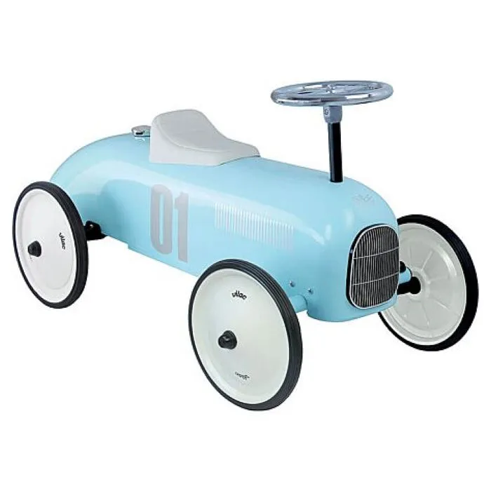 Vilac - Porteur voiture vintage bleu tendre-0