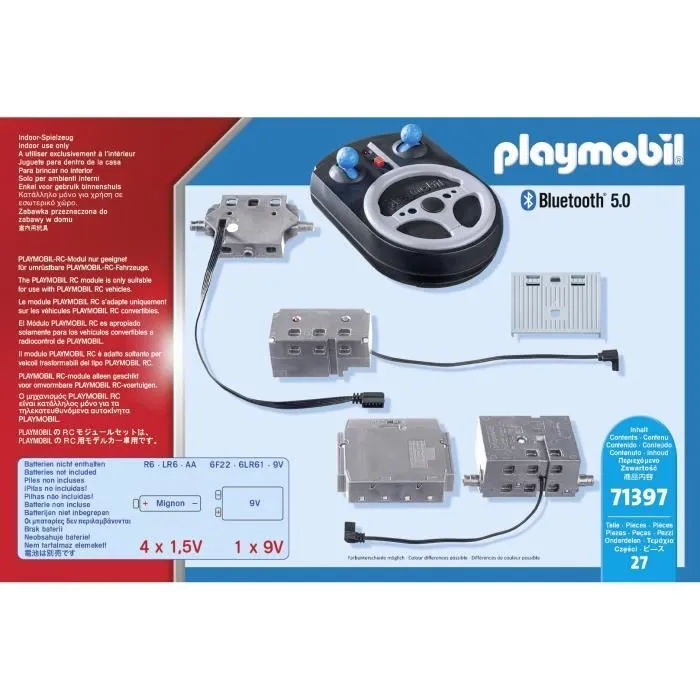 PLAYMOBIL 71397 Module RC radiocommande, Compatible avec de nombreux véhicules, Dès 6 ans-4