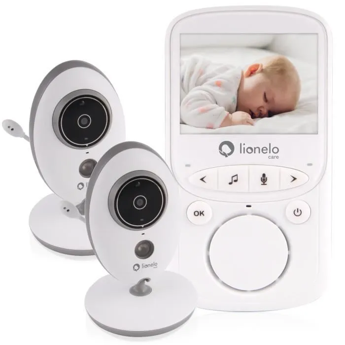 LIONELO Babyline 5.1 - Babyphone vidéo sans fil avec 2 caméras et communication bidirectionnelle-0