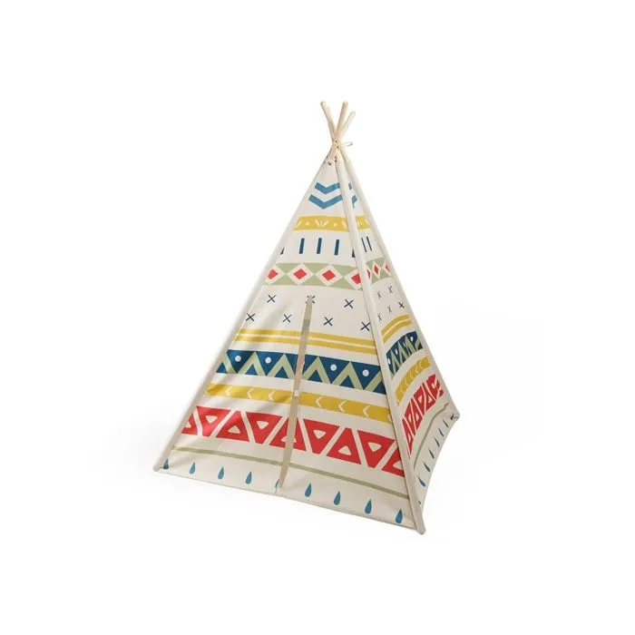 EUREKAKIDS - Tente tipi enfant en bois - De 3 à 12 ans  Multicolor --3