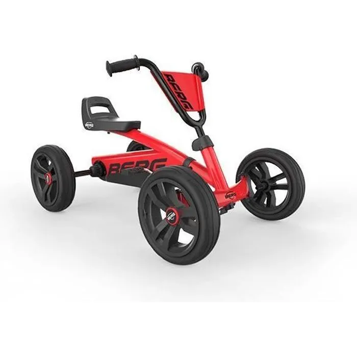 Kart à pédales Buzzy Red - BERG - Pour les 2 à 5 ans - Volant et siège réglables - Pneus super silencieux EVA-0