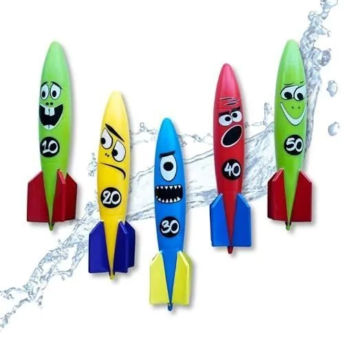 Jouet de plongée - SCHILDKROT - Rocket Divers Set - 5 fusées sous-marines-0