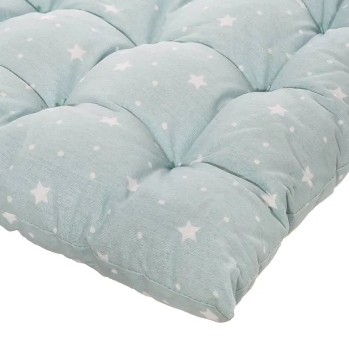 Matelas de sol enfant "Etoile" - vert d'eau 60x120 cm - Vert clair - Atmosphera createur d'interieur-3