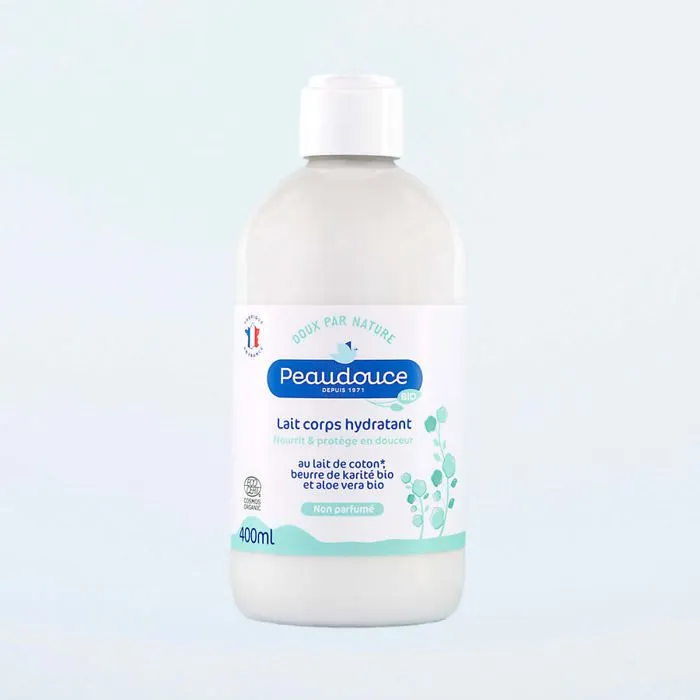 Lait corps hydratant Adulte BIO non parfumé Peaudouce - 400ml-0