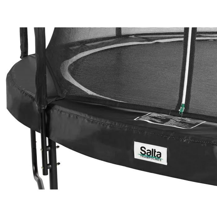 Trampoline Salta Edition Premium Noire COMBO rond Ø 213 cm avec filet de sécurité-1